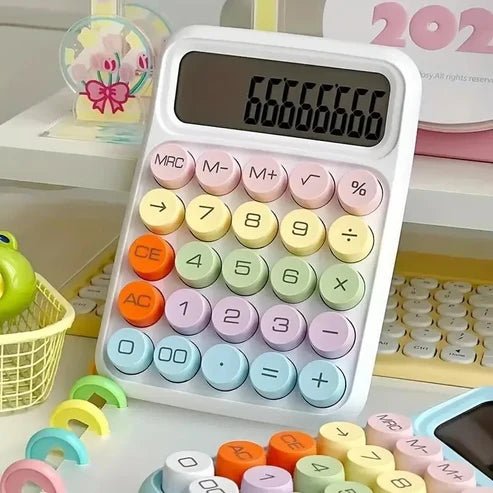 Candy Pastel Mechanical Calculator - Memories Insite